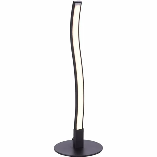 JUST LIGHT. Lampe de table LED Wave 3 000 K 30 cm noire| Lampes À Poser Led|Lampes À Poser Et Lampes De Table