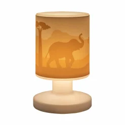 Elobra Lampe de table rechargeable LED Scandi Savane, orange, 21, cm| Lampes À Poser Led|Lampes À Poser Et Lampes De Table