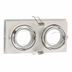 FARO BARCELONA Lampe encastrable Hyde 2 lampes inclinable blanc| Spots Encastrés Led|Luminaires Led D'Intérieur