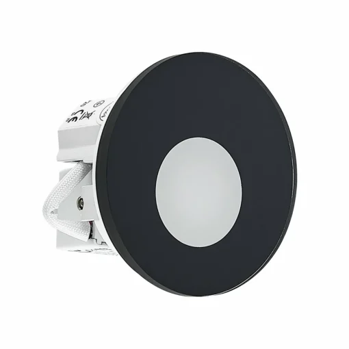 Molto Luce Lampe encastrable LED Wall 68R Glass RD, noir, aluminium, CCT| Spots Encastrés Led|Luminaires Led D'Intérieur