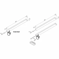 Hera Lampe meuble LED Add-On Mini Touchdim x3 4 000K| Luminaires Led D'Intérieur