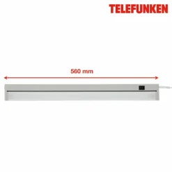 Telefunken Lampe meuble LED Hestia 4 000 K 1 000 lm titane| Luminaires Led D'Intérieur