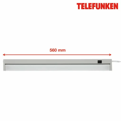Telefunken Lampe meuble LED Hestia 4 000 K 1 000 lm titane| Luminaires Led D'Intérieur