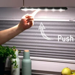 Müller-Licht Lampe pour meubles LED Mobina Push 15, batterie, noir| Luminaires Led D'Intérieur