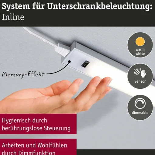 Paulmann Lampe sous meuble LED Inline de , set de démarrage de 2 pièces, 830| Luminaires Led D'Intérieur