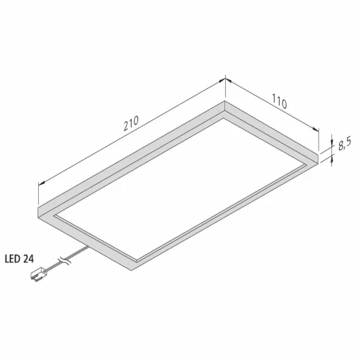 Hera Lampe sous meuble LED Sky noire 4 000 K| Luminaires Led D'Intérieur