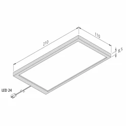 Hera Lampe sous meuble LED Sky noire 3 000 K| Luminaires Led D'Intérieur