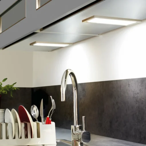 Hera Lampe sous meuble LED Sky acier inoxydable 4 000 K| Luminaires Led D'Intérieur
