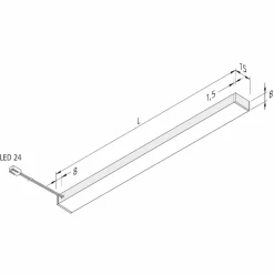 Hera Lampe sous meuble LED Top-Stick FMK, 3.000K, 90cm| Luminaires Led D'Intérieur