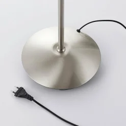 Lindby Lampe sur pied Gwendolin, couleur nickel, 1 lampe| Lampadaires Led|Lampadaires