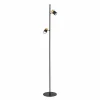 ORION Lampe sur pied Kevin, à 2 lampes, noir/or| Lampadaires Led|Lampadaires