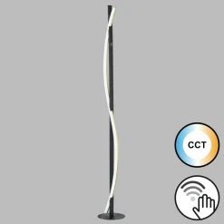 FISCHER & HONSEL Lampe sur pied LED Bridge capteur dim CCT noire| Lampadaires Led|Lampadaires