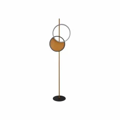 Searchlight Lampe sur pied LED Curio, aspect bois| Lampadaires Led|Lampadaires