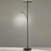 FISCHER & HONSEL Lampe sur pied LED Dent, noir, 180 cm, CCT, à 2 lampes| Lampadaires Led|Lampadaires