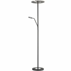 FISCHER & HONSEL Lampe sur pied LED Dent, noir, 180 cm, CCT, à 2 lampes| Lampadaires Led|Lampadaires