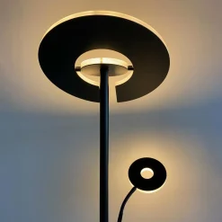 FISCHER & HONSEL Lampe sur pied LED Dent, noir, 180 cm, CCT, à 2 lampes| Lampadaires Led|Lampadaires