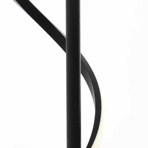 Brilliant Lampe sur pied LED Eunice, hauteur 150 cm, noir, métal| Lampadaires Led|Lampadaires