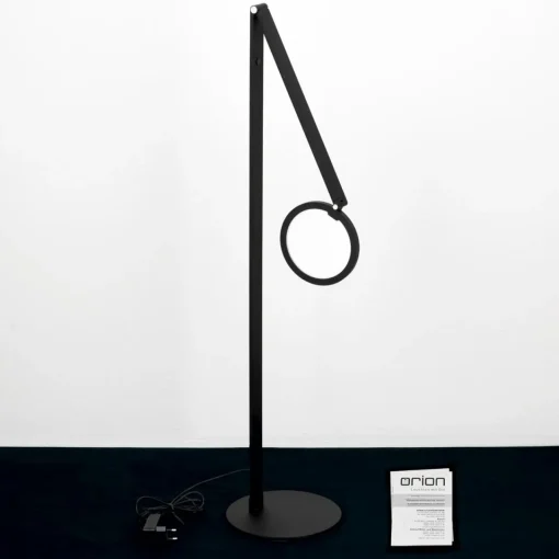 ORION Lampe sur pied LED Fati, hauteur 136 cm, noir, aluminium, variateur| Lampadaires Led|Lampadaires