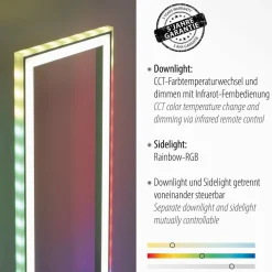 JUST LIGHT. Lampe sur pied LED Felix60, CCT, RVB| Lampadaires Led|Lampadaires