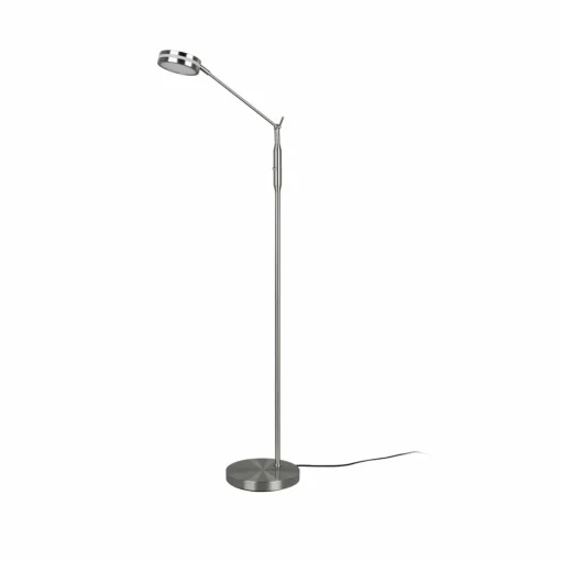 Trio Lighting Lampe sur pied LED Franklin, variateur, nickel| Lampadaires Led|Lampadaires