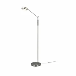 Trio Lighting Lampe sur pied LED Franklin, variateur, nickel| Lampadaires Led|Lampadaires