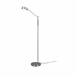 Trio Lighting Lampe sur pied LED Franklin, variateur, nickel| Lampadaires Led|Lampadaires