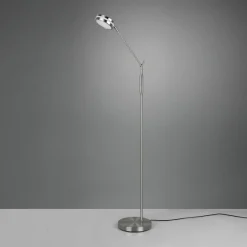 Trio Lighting Lampe sur pied LED Franklin, variateur, nickel| Lampadaires Led|Lampadaires