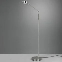 Trio Lighting Lampe sur pied LED Franklin, variateur, nickel| Lampadaires Led|Lampadaires
