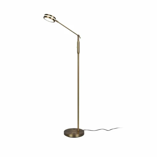 Trio Lighting Lampe sur pied LED Franklin, variateur, ancien| Lampadaires Led|Lampadaires