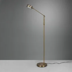 Trio Lighting Lampe sur pied LED Franklin, variateur, ancien| Lampadaires Led|Lampadaires