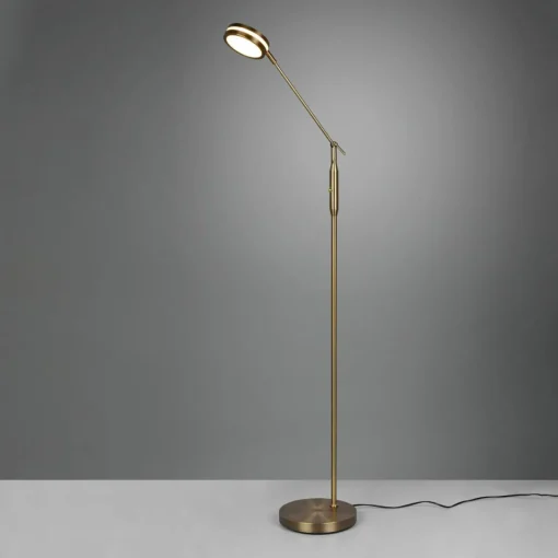 Trio Lighting Lampe sur pied LED Franklin, variateur, ancien| Lampadaires Led|Lampadaires