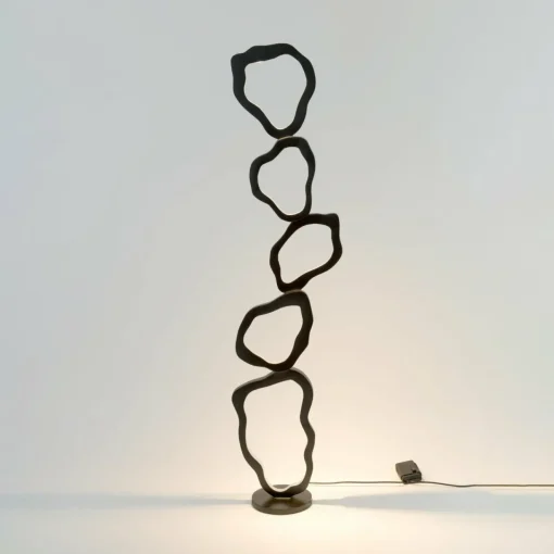 Holländer Lampe sur pied LED Infernale, noir/argent, 5 lampes, fer| Lampadaires Led|Lampadaires