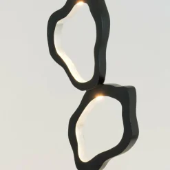 Holländer Lampe sur pied LED Infernale, noir/argent, 5 lampes, fer| Lampadaires Led|Lampadaires
