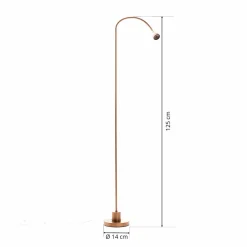 Busch Lampe sur pied LED Mini, bras flexible, antique, 5.000K| Lampadaires Led|Lampadaires