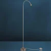 Busch Lampe sur pied LED Mini, bras flexible, nickel, 3.000K| Lampadaires Led|Lampadaires
