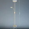 FISCHER & HONSEL Lampe sur pied LED Pool, couleur laiton, hauteur 182 cm, à 2 lampes.| Lampadaires Led|Lampadaires