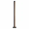 PURE Lampe sur pied LED Lines, noir, bois, télécommande, 140 cm| Lampadaires Led|Lampadaires