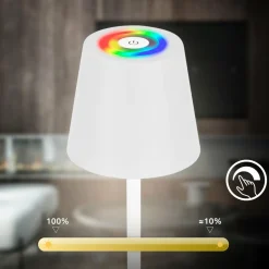 Briloner Lampe sur pied LED rechargeable Coloris, blanc, RVB, variateur| Lampadaires Led|Lampadaires