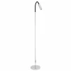 Busch Lampe sur pied LED Rocco, chromée bras flex noir| Lampadaires Led|Lampadaires