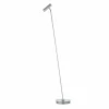 HELL Lampe sur pied LED Tom Pro, nickel mat, à 1 lampe, CCT, variateur d'intensité| Lampadaires Led|Lampadaires