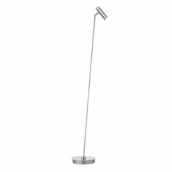 HELL Lampe sur pied LED Tom Pro, nickel mat, à 1 lampe, CCT, variateur d'intensité| Lampadaires Led|Lampadaires