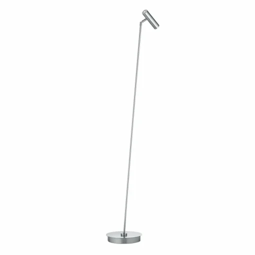HELL Lampe sur pied LED Tom Pro, nickel mat, à 1 lampe, CCT, variateur d'intensité| Lampadaires Led|Lampadaires