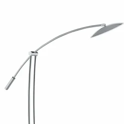 HELL Lampe sur pied Ohio, nickel/chromée| Lampadaires Led|Lampadaires