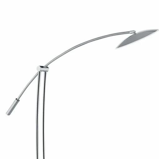HELL Lampe sur pied Ohio, nickel/chromée| Lampadaires Led|Lampadaires