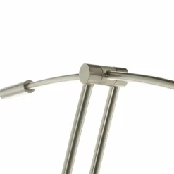 HELL Lampe sur pied Ohio, nickel/chromée| Lampadaires Led|Lampadaires