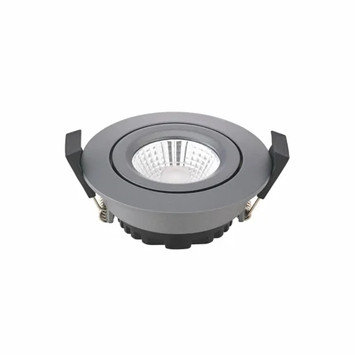 Sigor LED Spot à encastrer au plafond Diled, Ø 8,5cm, 6 W, 3.000 K, anthracite| Spots Encastrés Led|Luminaires Led D'Intérieur