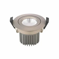 Sigor LED Spot à encastrer au plafond Diled, Ø8,5cm, 10 W, Dim-To-Warm, acier| Spots Encastrés Led|Luminaires Led D'Intérieur