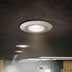 Sigor LED Spot à encastrer au plafond Diled, Ø8,5cm, 10 W, Dim-To-Warm, acier| Spots Encastrés Led|Luminaires Led D'Intérieur
