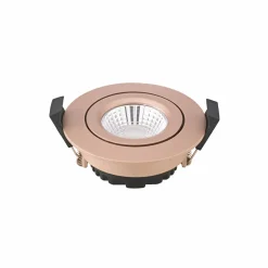 Sigor LED Spot à encastrer au plafond Diled, Ø 8,5 cm, 6 W, Dim-To-Warm, rosé| Spots Encastrés Led|Luminaires Led D'Intérieur