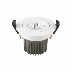 Sigor LED Spot à encastrer au plafond Diled, Ø 8,5 cm, 10 W, 3.000 K, blanc| Spots Encastrés Led|Luminaires Led D'Intérieur